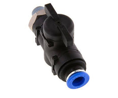 2-Way Straight Ball Valve 10 mm - R1/4'' Plastic/Brass