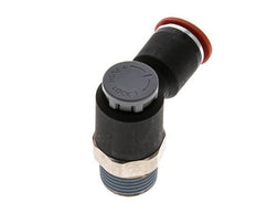Flow Control Valve Meter-In Elbow 12 mm - R1/2'' Brass/PA 66 Locknut