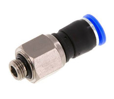 8mm & G1/8'' Swivel Joint Push-In-Male Threads Nickel-Plated Brass/PBT NBR Rotatable