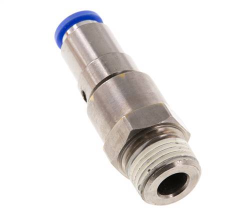 10mm & R1/2'' Quick Swivel Joint Push-In-Male Threads Nickel-Plated Brass/PBT NBR Rotatable