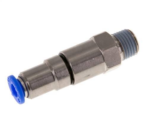 6mm & R1/4'' Quick Swivel Joint Push-In-Male Threads Nickel-Plated Brass/PBT NBR Rotatable