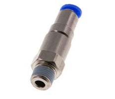 6mm & R1/4'' Quick Swivel Joint Push-In-Male Threads Nickel-Plated Brass/PBT NBR Rotatable