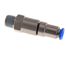 6mm & R1/4'' Quick Swivel Joint Push-In-Male Threads Nickel-Plated Brass/PBT NBR Rotatable