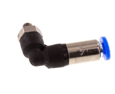 Push-In Fitting 4mm & M5 Male Auto Shut-Off Elbow Brass/PBT 0-10bar (0-145psi)