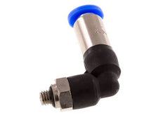Push-In Fitting 4mm & M5 Male Auto Shut-Off Elbow Brass/PBT 0-10bar (0-145psi)