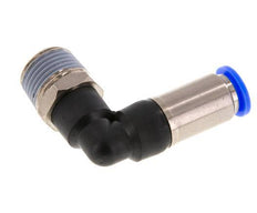 Push-In Fitting 10mm & R1/2'' Male Auto Shut-Off Elbow Brass/PBT 0-10bar (0-145psi)