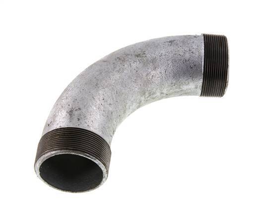 90deg Angled Pipe R2 1/2'' Cast Iron 25bar (351.25psi)