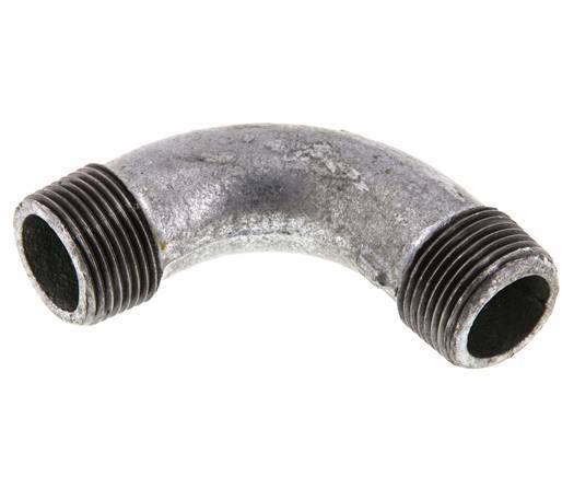 90deg Angled Pipe R1'' Cast Iron 25bar (351.25psi)