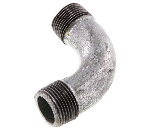 90deg Angled Pipe R1'' Cast Iron 25bar (351.25psi)