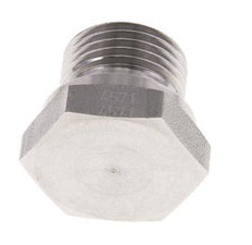 Plug G1/2'' Stainless steel with External Hex 60° cone 300bar (4215.0psi) Hydraulic