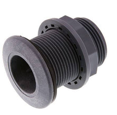 Screw Connection for Drain Cocks G1 1/4'' DN13 Bulkhead Polypropylene (pp) EPDM 10bar (140.5psi) FDA