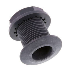 Screw Connection for Drain Cocks G1'' DN24 Bulkhead Polypropylene (pp) EPDM 10bar (140.5psi) FDA