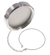 Cap Nut Rd130 X 1/4'' DN 100 Stainless Steel 1.4404 NBR DIN 11851 FDA 21 with Chain