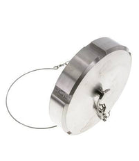 Cap Nut Rd130 X 1/4'' DN 100 Stainless Steel 1.4301 NBR DIN 11851 FDA 21 with Chain