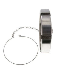 Cap Nut Rd130 X 1/4'' DN 100 Stainless Steel 1.4301 NBR DIN 11851 FDA 21 with Chain