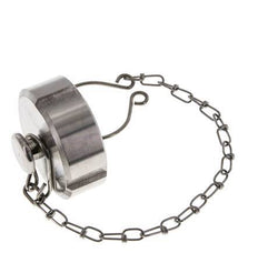 Cap Nut Rd44 X 1/6'' DN 20 Stainless Steel 1.4301 NBR DIN 11851 FDA 21 with Chain