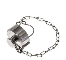 Cap Nut Rd34 X 1/8'' DN 15 Stainless Steel 1.4301 NBR DIN 11851 FDA 21 with Chain