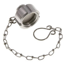 Cap Nut Rd28 X 1/8'' DN 10 Stainless Steel 1.4301 NBR DIN 11851 FDA 21 with Chain