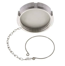 Cap Nut Rd95 X 1/6'' DN 65 Stainless Steel 1.4404 NBR DIN 11851 FDA 21 with Chain