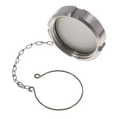 Cap Nut Rd78 X 1/6'' DN 50 Stainless Steel 1.4404 NBR DIN 11851 FDA 21 with Chain