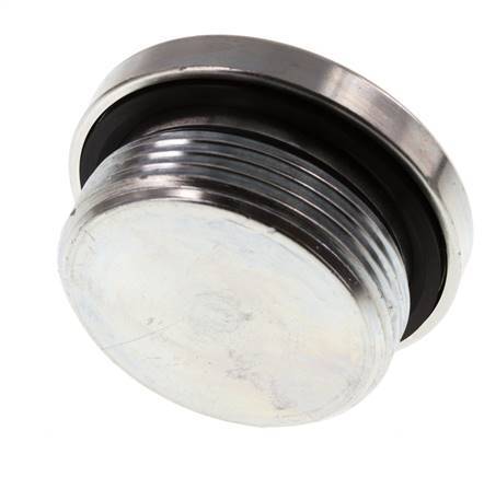 Plug M42 X 2 Steel NBR with Internal Hex 250bar (3512.5psi)