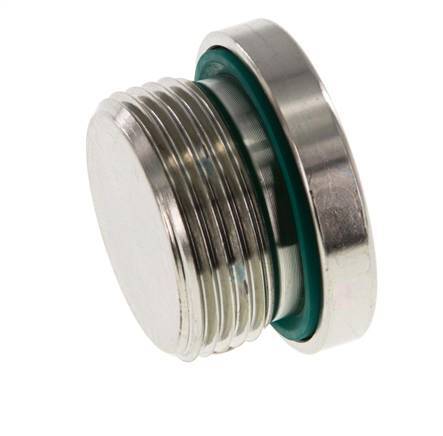 Plug M33 X 2 Steel FKM with Internal Hex 400bar (5620.0psi)