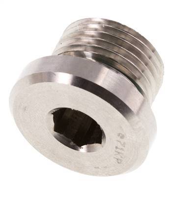 Plug M18 X 1.5 Stainless steel FKM with Internal Hex 400bar (5620.0psi)
