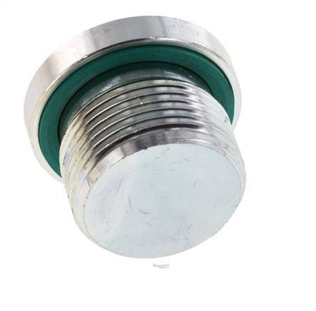 Plug M24 X 1.5 Steel FKM with Internal Hex 400bar (5620.0psi)