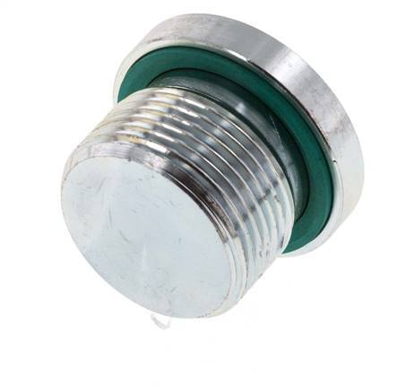 Plug M24 X 1.5 Steel FKM with Internal Hex 400bar (5620.0psi)