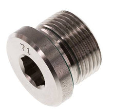 Plug M22 X 1.5 Stainless steel FKM with Internal Hex 400bar (5620.0psi)