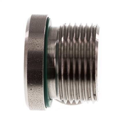 Plug M22 X 1.5 Stainless steel FKM with Internal Hex 400bar (5620.0psi)