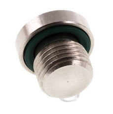 Plug M10 X 1 Stainless steel FKM with Internal Hex 400bar (5620.0psi)