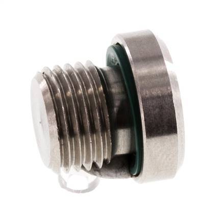 Plug M10 X 1 Stainless steel FKM with Internal Hex 400bar (5620.0psi)