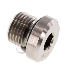 Plug M10 X 1 Stainless steel FKM with Internal Hex 400bar (5620.0psi)