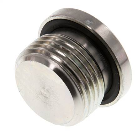 Plug M27 X 2 Steel NBR with Internal Hex 400bar (5620.0psi)