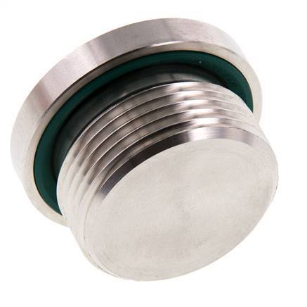 Plug M33 X 2 Stainless steel FKM with Internal Hex 400bar (5620.0psi)