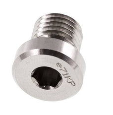 Plug M12 X 1.5 Stainless steel FKM with Internal Hex 400bar (5620.0psi)