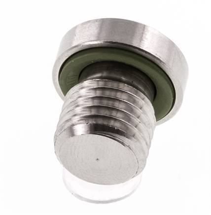 Plug M12 X 1.5 Stainless steel FKM with Internal Hex 400bar (5620.0psi)
