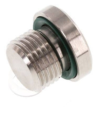 Plug M16 X 1.5 Stainless steel FKM with Internal Hex 400bar (5620.0psi)