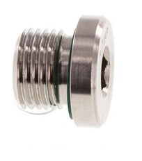Plug M16 X 1.5 Stainless steel FKM with Internal Hex 400bar (5620.0psi)