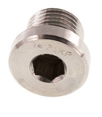 Plug M16 X 1.5 Stainless steel FKM with Internal Hex 400bar (5620.0psi)