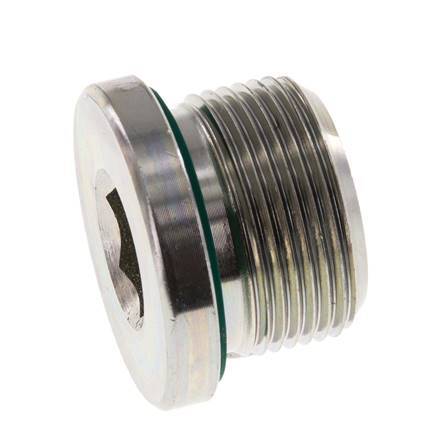 Plug M26 X 1.5 Steel FKM with Internal Hex 400bar (5620.0psi)