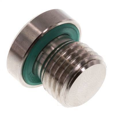 Plug M14 X 1.5 Stainless steel FKM with Internal Hex 400bar (5620.0psi)