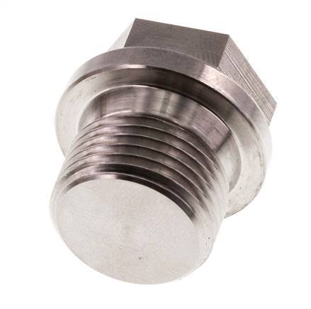 Plug G3/8'' Stainless steel with Collar and External Hex 40bar (562.0psi)