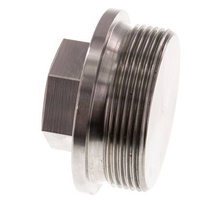 Plug G2'' Stainless steel with Collar and External Hex 40bar (562.0psi)