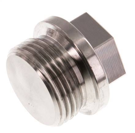 Plug G1'' Stainless steel with Collar and External Hex 40bar (562.0psi)