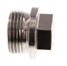 Plug G1'' Stainless steel with Collar and External Hex 40bar (562.0psi)