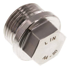 Plug G1'' Stainless steel with Collar and External Hex 40bar (562.0psi)