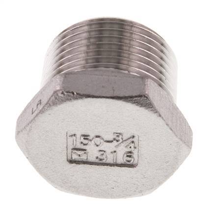 Plug R3/4'' Stainless steel with External Hex 16bar (224.8psi) [2 Pieces]