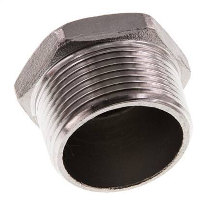 Plug R1 1/4'' Stainless steel with External Hex 16bar (224.8psi)